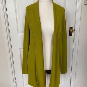 Olive Green Women's Open Front Sweater
